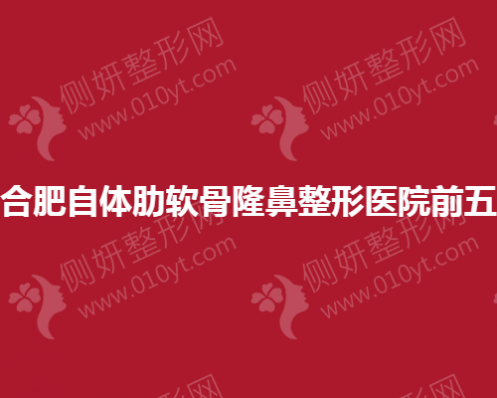 合肥自体肋软骨隆鼻整形医院前五