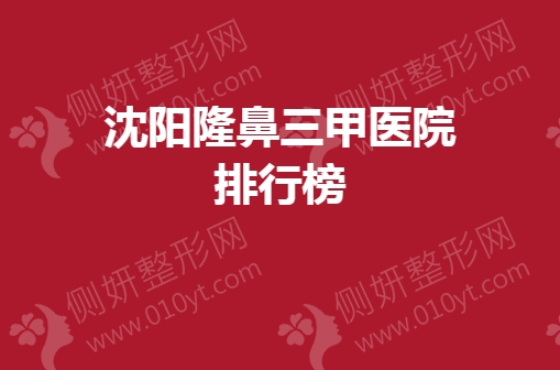 沈阳隆鼻三甲医院排行榜