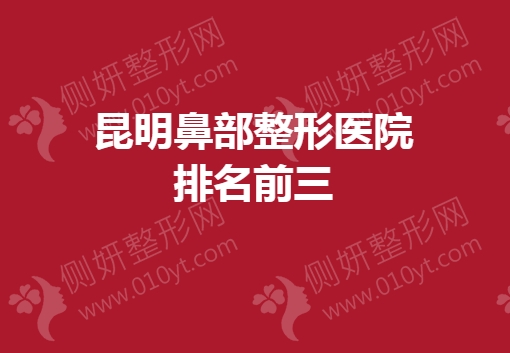 昆明鼻部整形医院排名前三的