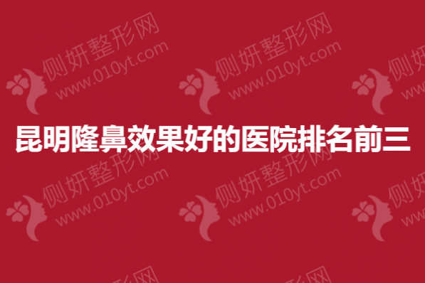 昆明假体隆鼻效果好的医院排名前三