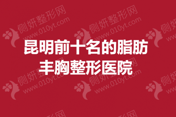昆明前十名的脂肪丰胸整形美容医院