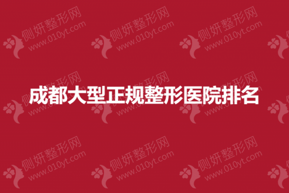 成都大型正规整形医院排名