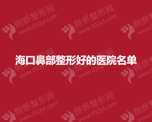 海口鼻部整形好的医院名单