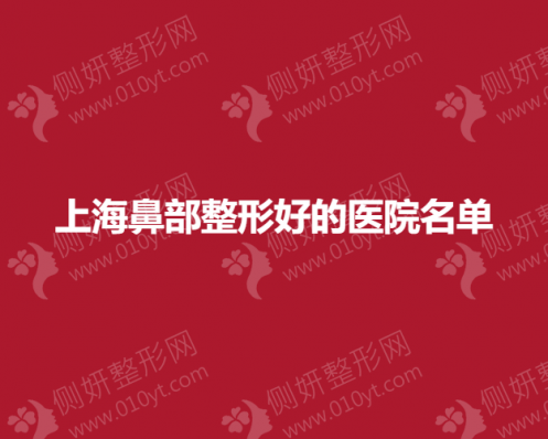 上海市鼻部整形好的医院名单