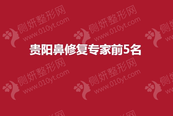 贵阳鼻修复专家前5名