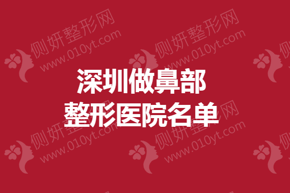 深圳做鼻部整形医院名单