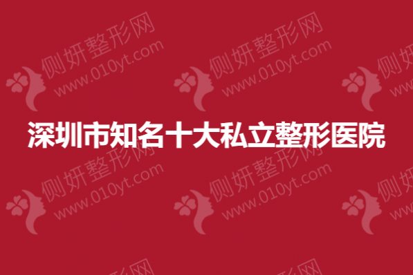 深圳市知名十大私立整形美容医院