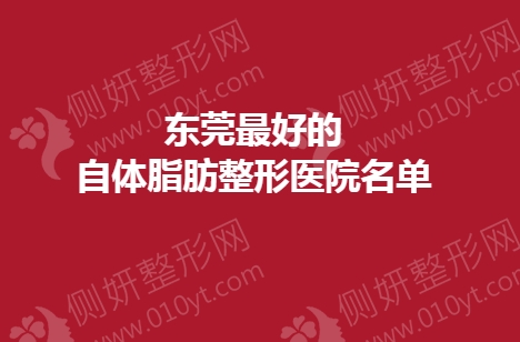 东莞最好的自体脂肪整形医院名单