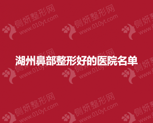 湖州鼻部整形好的医院名单