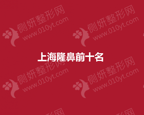 上海隆鼻前十名 