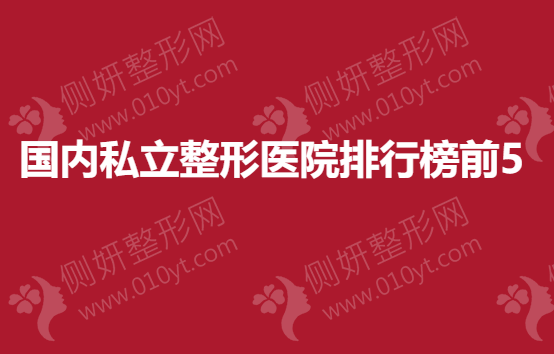 国内私立整形医院排行榜前5