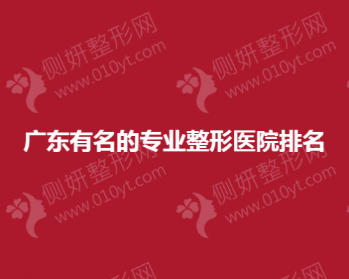 广东有名的专业整形医院排名