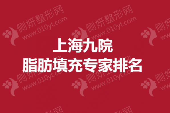 上海九院脂肪填充专家排名