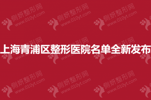上海青浦区整形医院名单全新发布
