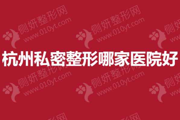 杭州私密整形哪家医院好