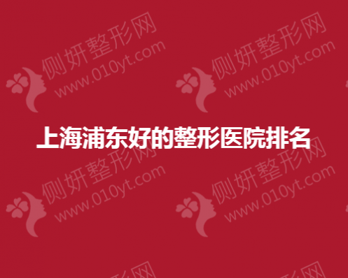 上海浦东好的整形医院排名榜
