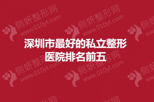 深圳市好的私立整形医院排名前五的