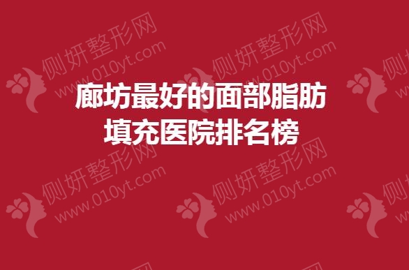 廊坊最好的面部脂肪填充医院排名榜