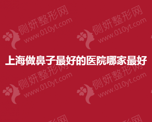 上海做鼻子最好的医院哪家最好