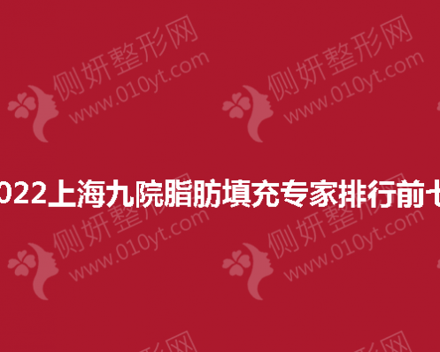 上海九院脂肪填充专家排行前七 