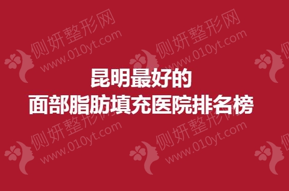 昆明最好的面部脂肪填充医院排名榜