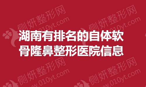 湖南有排名的自体软骨隆鼻整形医院信息