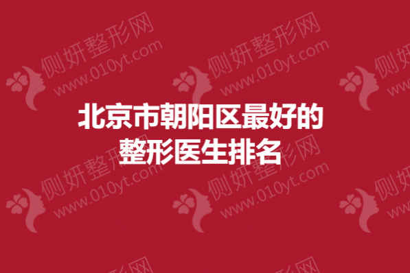 北京市朝阳区最好的整形医生排名