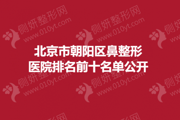 北京市朝阳区鼻整形医院排名前十名单公开