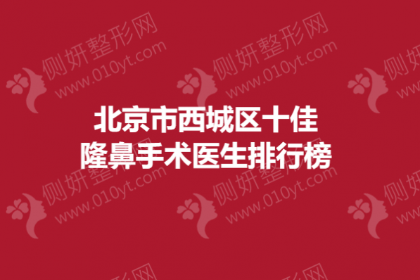 北京市西城区十佳隆鼻手术医生排行榜