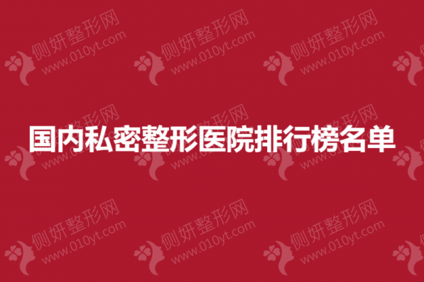 国内私密整形医院排行榜名单