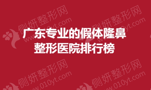 广东专业的假体隆鼻整形医院排行榜