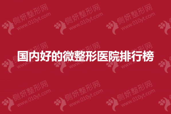 国内好的微整形医院排行榜