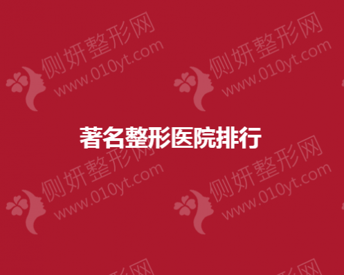 著名整形医院排行