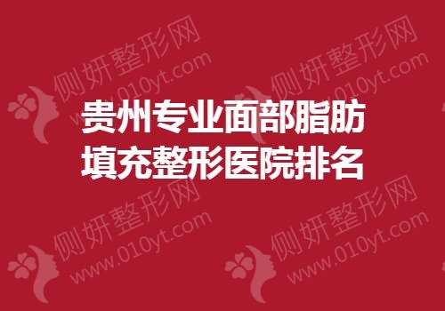 贵州专业面部脂肪填充整形医院排名