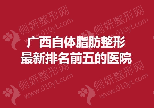 广西自体脂肪整形最新排名前五的医院