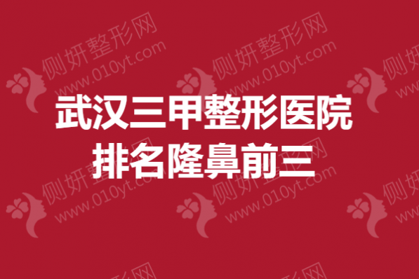 武汉三甲整形医院排名隆鼻前三