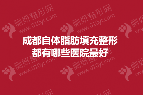 成都自体脂肪填充整形都有哪些医院最好