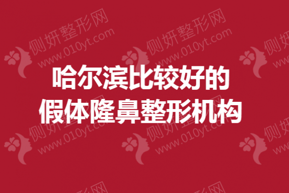 哈尔滨比较好的假体隆鼻整形机构