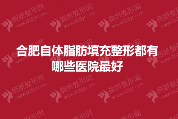 合肥自体脂肪填充整形都有哪些医院最好