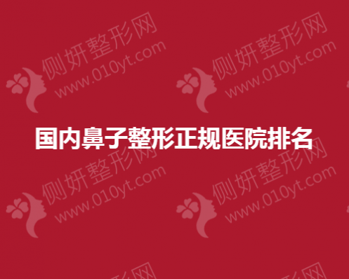 国内鼻子整形正规医院排名