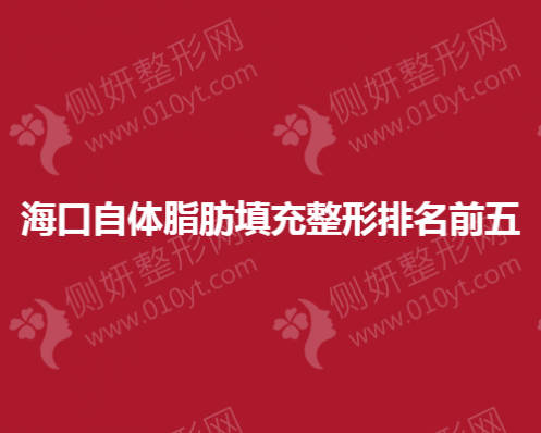 海口自体脂肪填充整形排名前五医院地址