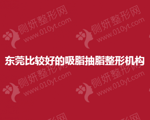 东莞比较好的吸脂抽脂整形机构