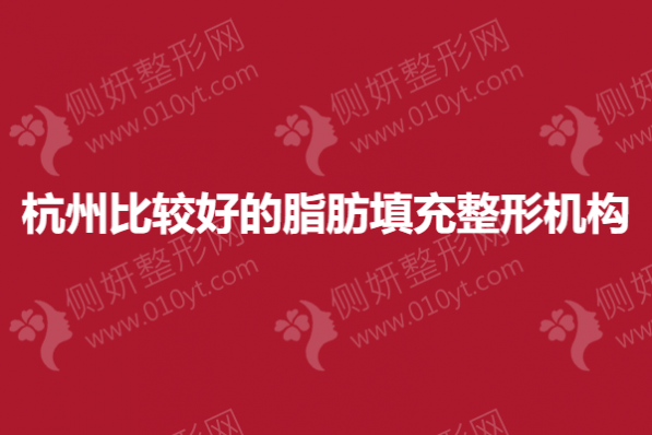 杭州比较好的脂肪填充整形机构