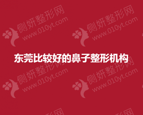 东莞比较好的鼻子整形机构
