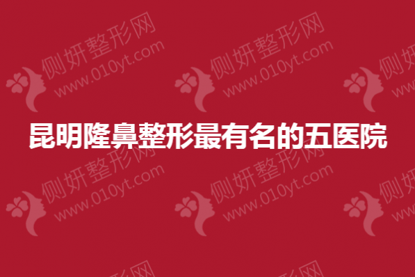 昆明隆鼻整形最有名的五医院
