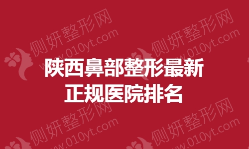 陕西鼻部整形最新正规医院排名