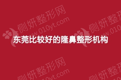 东莞比较好的隆鼻整形机构