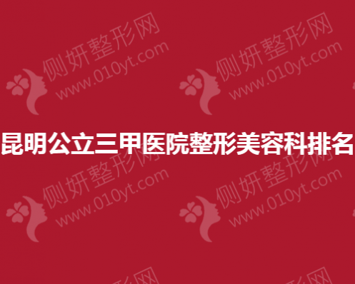 昆明公立三甲医院整形美容科排名