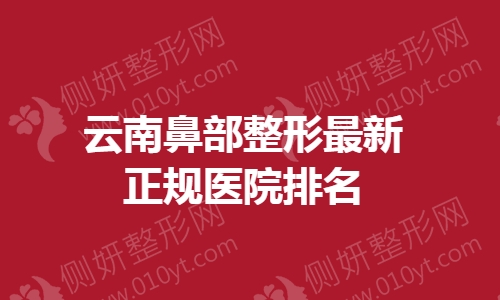 云南鼻部整形最新正规医院排名