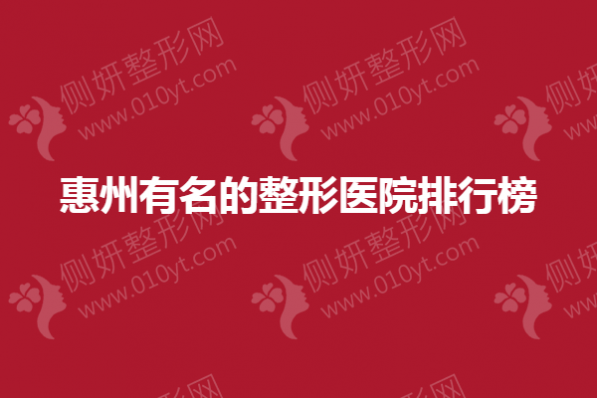 惠州有名的整形医院排行榜